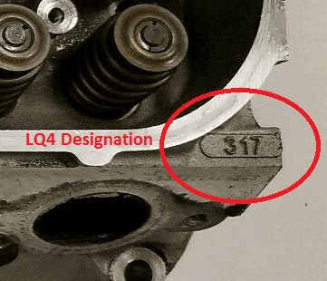 transmission spacer plate LQ4 designation